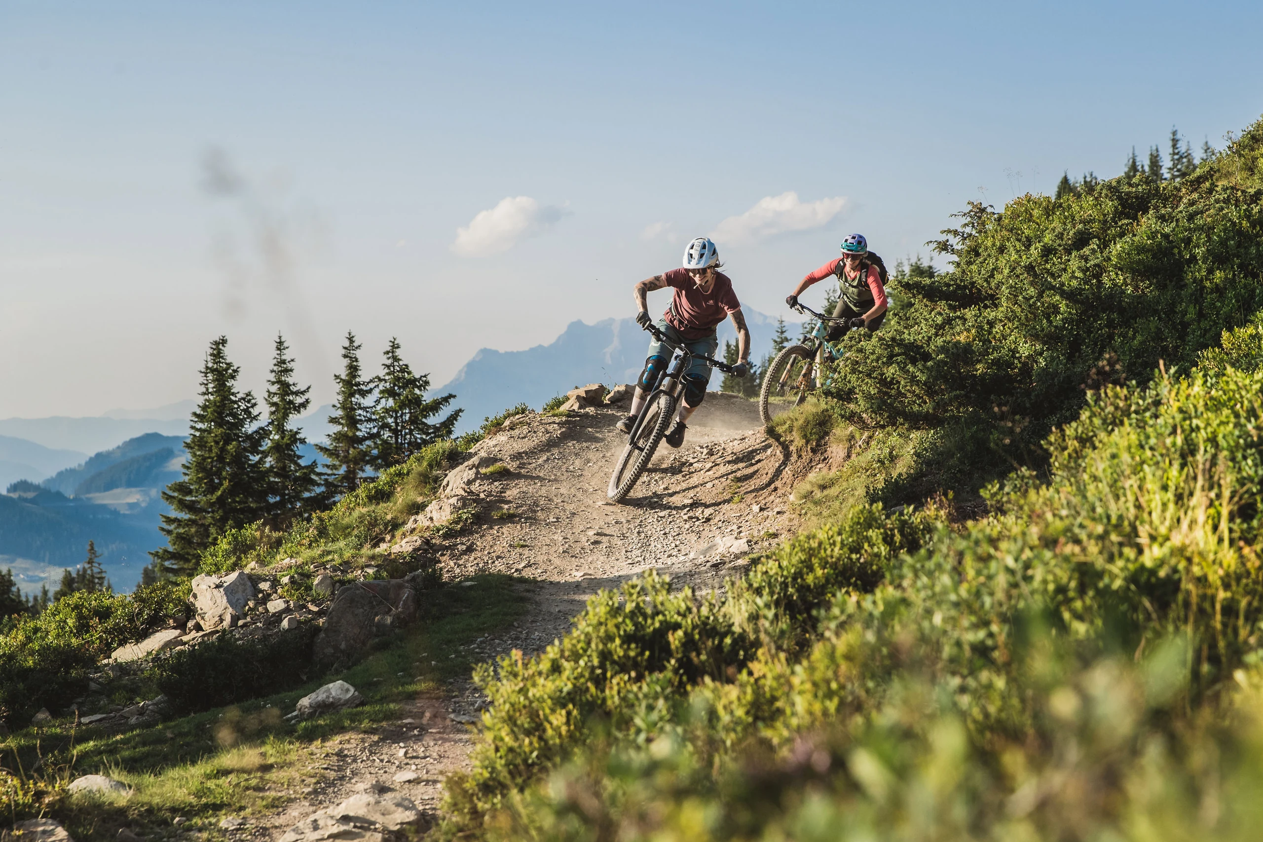 Mountainbiker auf dem Hacklberg-Trail